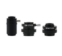 Microscope Accessories Kit 0.5X 0.35X 1X C-Mount Lens SZM 1/2 1/3 Adapter For Trinocular Stereo Microscope Accessories Microscope Slides(3pcs)