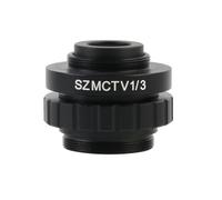 Microscope Accessories Kit 0.5X 0.35X 1X C-Mount Lens SZM 1/2 1/3 Adapter For Trinocular Stereo Microscope Accessories Microscope Slides(SZM CTV 1-3)