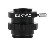 Microscope Accessories Kit 0.5X 0.35X 1X C-Mount Lens SZM 1/2 1/3 Adapter For Trinocular Stereo Microscope Accessories Microscope Slides(SZM CTV 1-2)