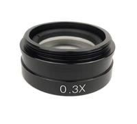 Microscope Accessories Kit 0.5X / 2.0X / 0.3X Barlow Auxiliary Lens For 10A 180X 300X C-MOUNT Lens Microscope Camera Microscope Slides(0.3X)