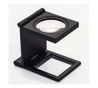 Microscope Accessories Kit 10 Times 28mm Lens Metal Foldable Cloth Magnifier Loupe With Reading Scale 1mm Microscope Slides
