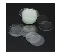 Microscope Accessories Kit 1000 Pieces Microscope Slide Transparent Round Cover Slips 30mm 32mm 35mm Thickness 0.13-0.17mm Microscope Slides(32mm)