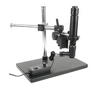 Microscope Accessories Kit 2000X/1400X/800X/400X Coaxial Light Optics Microscope Zoom C Mount Lens CCD CMOS Industrial Camera Big Stand Holder Fit For Phone Touch LCD ITO PCB Microscope Slides(B,800X)