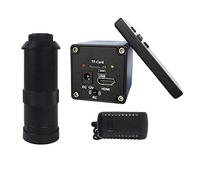 Microscope Accessories Kit 22MP HD USB 14MP HDMI VGA Digital Video Microscope Camera 130X C Mount Lens Microscope Slides(22MP with 130X)