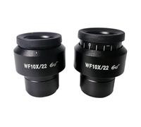 Microscope Accessories Kit 2pcs Adjustable Stereo Microscope Eyepiece 10X 22MM Wide Field Binocular Trinocular Lens Microscope Slides