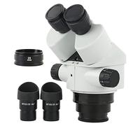 Microscope Accessories Kit 3.5X 7X 45X 90X Binocular Stereo Microscope Head Accessories WF10X/22mm Eyepieces Microscope Slides(4)