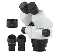 Microscope Accessories Kit 3.5X 7X 45X 90X Binocular Stereo Microscope Head Accessories WF10X/22mm Eyepieces Microscope Slides(3)