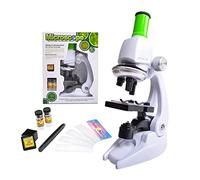 Microscope Accessories Kit 450X / 1200X Kids Home And School Biological Microscope Scientific Experiment Tool Microscope Slides(450X Without Mount)