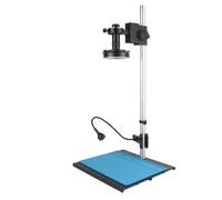 Microscope Accessories Kit 48MP 4K USB HDMI Digital Video Monocular Microscope Camera Continus Zoom 130X 180X C-Mount lens For Soldering Phone Repair Tools Microscope Slides(G No Camera)