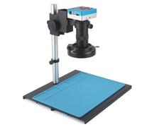 Microscope Accessories Kit 48MP 4K USB HDMI Digital Video Monocular Microscope Camera Continus Zoom 130X 180X C-Mount lens For Soldering Phone Repair Tools Microscope Slides(E 130X set)