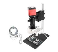 Microscope Accessories Kit 48MP VGA HDMI USB Digital Microscope For Electronics 130x Lens LED Light Microscope Slides(Set B 13MP)
