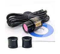 Microscope Accessories Kit 5 MP USB Video CCD Camera Biological Stereo Microscope Image Capture industrial Electronic Eyepiece with 2 adapter Microscope Slides