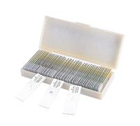 Microscope Accessories Kit 50 pieces microscope glass specimen prepared Chinese/English label Slide sample biological Lab Microscope Slides