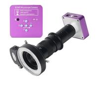 Microscope Accessories Kit 51MP 1080P Digital Microscope 180X C-Mount Lens USB Industrial Electronic Microscope Camera Microscope Slides(Without barlow)