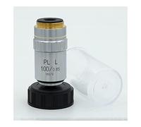 Microscope Accessories Kit 5X 10X 40X 60X 80X 100X Long Working Distance Plan Achromatic Objective Lens for Metallographic Microscope Microscope Slides(100X Dry)