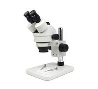 Microscope Accessories Kit 7X-45X Zoom Stereo Microscope for PCB Inspection Mobile Phone Repairing Simul-focal or Not, 360 Degree Rotatable Trinocular Head Microscope Slides(NOT Simul-focal)