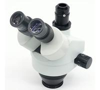 Microscope Accessories Kit 7X-90X Simul-Focal Trinocular Zoom Stereo Microscope Head Video Digital Microscope Body Microscope Slides(SZM45TRP,7X-90X 2.0X)