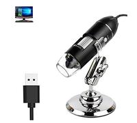 Microscope Accessories Kit Adjustable 1600X 3 In 1 USB Digital Microscope Type-C Electronic Microscope Camera Microscope Slides(USB,1600X)