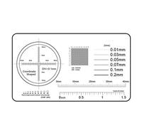 Microscope Accessories Kit Film Point Gauge Soft Ruler Microscope Micrometer Calibration Microscope Slides(70x40mm)