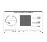 Microscope Accessories Kit Film Point Gauge Soft Ruler Microscope Micrometer Calibration Microscope Slides(90x50mm)