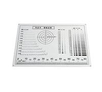 Microscope Accessories Kit Gauge Point Gauge Transparent Film Stain Card Contrast PET Dot Line Surface Microscope Slides