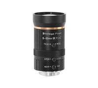 Microscope Accessories Kit H_D 3mp 8-50mm 1/2.5″ Lens C Mount F1.4 Manual IRIS lens Camera Lens for Video Recording Live Stream Surveillance Camera Microscope Slides