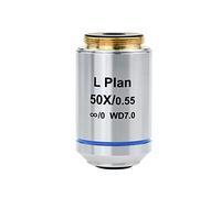 Microscope Accessories Kit Infinity Plan Phase Contrast Objective Lens for Metallographic Microscope 2.5X 5X 10X 20X 50X 100X Long Working Distance Microscope Slides(50X)