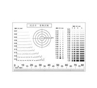 Microscope Accessories Kit Micrometer Area Line Gauge Inspection Comparison Test Card Scratch Mobile Lens Quality Control Department Consumables Microscope Slides(Without film)