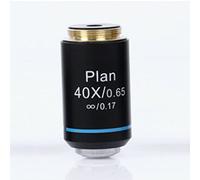 Microscope Accessories Kit Microscope Infinity Plan Objective Lens 195mm Achromatic Infinity Plan Objective Lens 4X 10X 40X 100X Biological Microscope Parts Microscope Slides(1PC 40X)