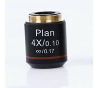 Microscope Accessories Kit Microscope Infinity Plan Objective Lens 195mm Achromatic Infinity Plan Objective Lens 4X 10X 40X 100X Biological Microscope Parts Microscope Slides(1PC 4X)