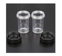 Microscope Accessories Kit Objective Lens Box Plastic Microscope Objective Lens Holder Box 45mm/60mm Protective Case RMS Thread Microscope Slides(Size:4 PCS 60mm)