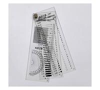Microscope Accessories Kit Point Gauge Transparent Film Stain Card Comparison Card Dot Line Surface Microscope Slides