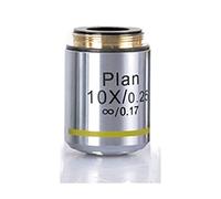 Microscope Accessories Kit Silver Biological Microscope 4X 10X 20X 40X 100X Infinity Plan Objective Lens RMS Thread Microscope Slides(10X)