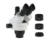 Microscope Accessories Kit Simul Focal 3.5X-90X Trinocular Stereo Microscope Head WF10X/20mm Eyepiece Lens Auxiliary Objective For Zoom In Object Microscope Slides
