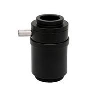 Microscope Accessories Kit SZM CTV 1/2 1/3 1X Adapter 0.3X 0.5X C Mount Lens Adapter For Trinocular Stereo Microscope Microscope Slides(1X)