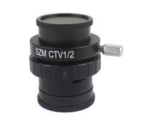 Microscope Accessories Kit SZM CTV 1/2 1/3 1X Adapter 0.3X 0.5X C Mount Lens Adapter For Trinocular Stereo Microscope Microscope Slides(CTV 1-2)
