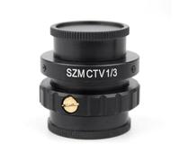 Microscope Accessories Kit SZM CTV 1/2 1/3 1X Adapter 0.3X 0.5X C Mount Lens Adapter For Trinocular Stereo Microscope Microscope Slides(CTV 1-3)