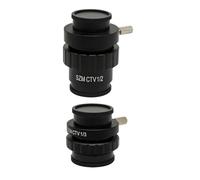 Microscope Accessories Kit SZM CTV 1/2 1/3 1X Adapter 0.3X 0.5X C Mount Lens Adapter For Trinocular Stereo Microscope Microscope Slides(CTV 1-2 and CTV 1-3)