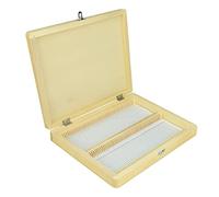 Microscope Accessories Kit Wooden Microscope 100pcs Slides Biological Section Slide Box 1PC Microscope Slides