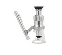 Microscope Accessories LED Pocket Microscope, Table Illuminated Magnifying Glass With Reticle Scale LED Lighting Source Magnifier For Print Fabric Test Durability And Reliable Performance(100X)