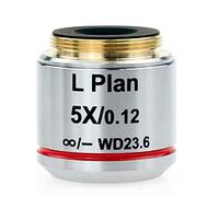 Microscope Accessories Metallurgical Microscope Long Working Distance Objective Lens 5X, 10X, 20X, 50X 100x Durability And Reliable Performance(5X)