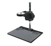 Microscope Accessories Multifunction Aluminum Alloy BGA Phone Soldering Pad PCB Repair Stereo Microscope Adjustable Boom Table Working Stand Holder Durability And Reliable Performance(A)
