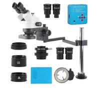 Microscope Accessories Rotate Arm Stand Simul Focal Parfocal 3.5X-90X 180X Trinocular Stereo Microscope with 48MP 2K Camera set Durability And Reliable Performance