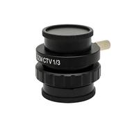 Microscope Accessories SZM CTV 1/2 1/3 1X Adapter 0.3X 0.5X C mount Lens Adapter For Trinocular Stereo Microscope HDMI VGA USB Video Camera adapter Durability And Reliable Performance(SZMC TV13)