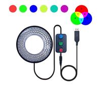 Microscope Accessories USB 5V LED Ring Integrated Light Adjustable Lamp Source Monocular Binocular Trinocular Stereo Microscope Durability And Reliable Performance(USB RGB 108 LEDs)