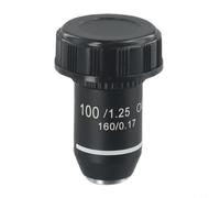 Microscope Achromatic Objective Lens 20.2mm RMS For 4X To 100X Magnification With Oil Immersion For Laboratory Biological Research