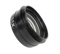 Microscope Auxiliary Lens 0.5X / 2.0X / 0.3X Barlow Auxiliary Objective Glass Lens For 10A 180X 300X C-MOUNT Lens Industry Video Microscope Camera (Color : 0.5X)