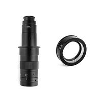 Microscope Auxiliary Lens Adjustable Zoom C-Mount Lens Magnification 130X 180X 360X Lab 0.3X 0.5X 0.75X 2X Objective For Industry Microscope Camera (Color : 180X-2X)