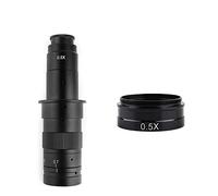 Microscope Auxiliary Lens Adjustable Zoom C-Mount Lens Magnification 130X 180X 360X Lab 0.3X 0.5X 0.75X 2X Objective For Industry Microscope Camera (Color : 180X-0.5X)