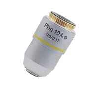 Microscope Auxiliary Lens-Biological Microscope Plan Objective Lens 4X 10X 20X 40X 60X 100X 195 Objective RMS Mounting Thread (Size : 10X)